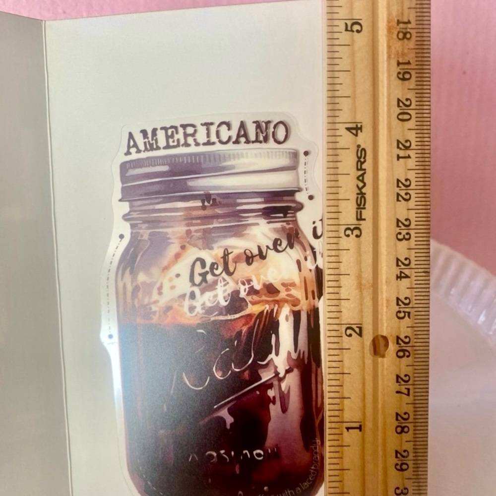 10/$10 Americano Coffee Jar Sticker